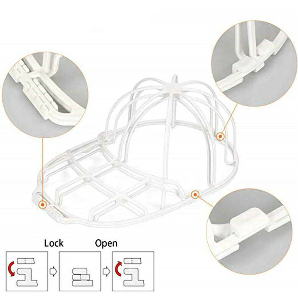 3 Pack Hat Washer Baseball Cap Cleaner Machine Washing Cage Holder