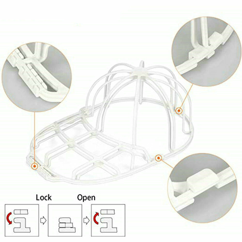 3 Pack Hat Washer Baseball Cap Cleaner Machine Washing Cage Holder